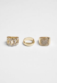 Diamond Ring 3-Pack gold