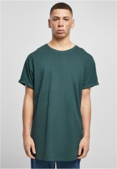 Long Shaped Turnup Tee  - bottlegreen