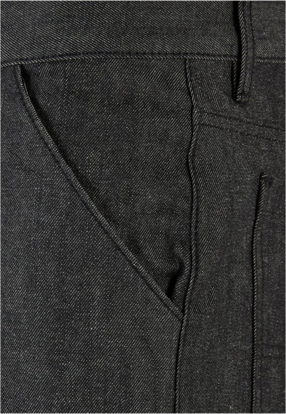 Denim Bermuda Shorts - jet black