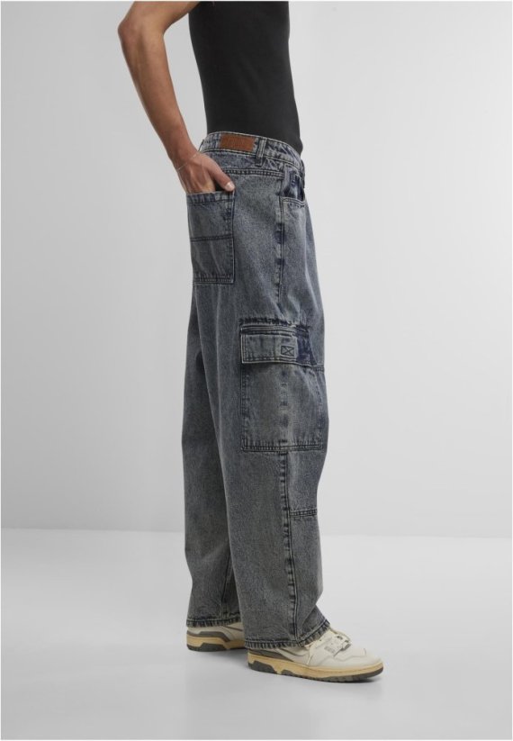 Tapered Heavy Ounce Baggy Cargo Jeans dirty washed 44 - black washed