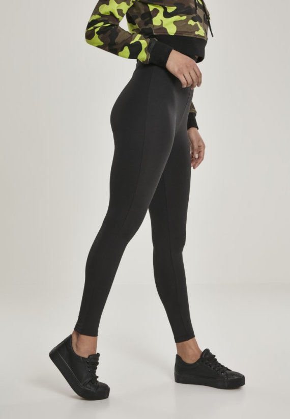 Čierne dámske legíny Urban Classics High Waist Leggings