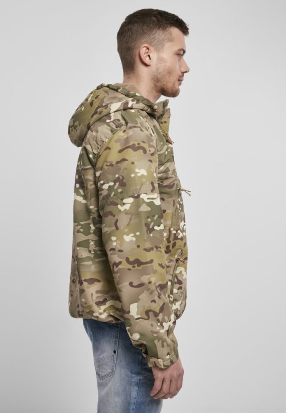 Pánská maskáčová bunda Brandit Fleece Pull Over Windbreaker - tactical camo