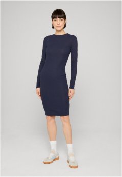 Ladies Rib Dress  - navy