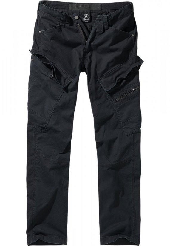 Adven Slim Fit Cargo Pants - black - Velikost: M