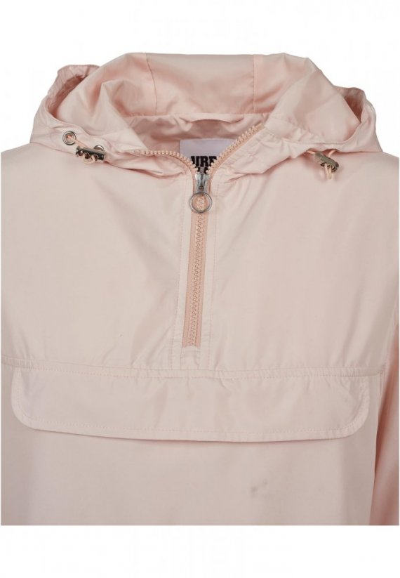 Dámska jarná/jesenná bunda Urban Classics Basic Pullover - svetlo ružová