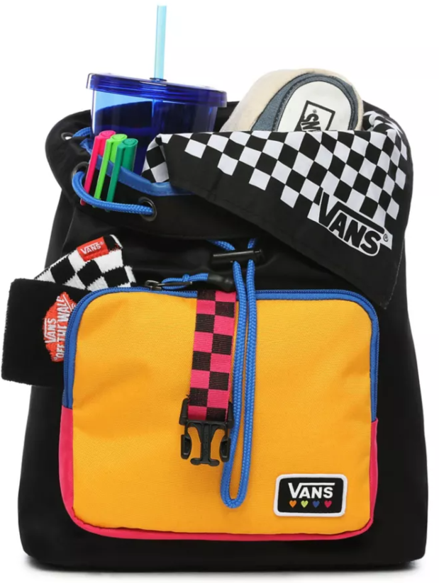 Dámský batoh Vans Glow Stax - černý/růžový/žlutý
