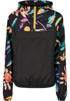 Dámska jarná, jesenná bunda Urban Classics Ladies Mixed Pull Over Jacket - blackfruity