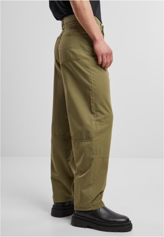 90es Pants With Dividing Seams - olive - Rozmiar: 30