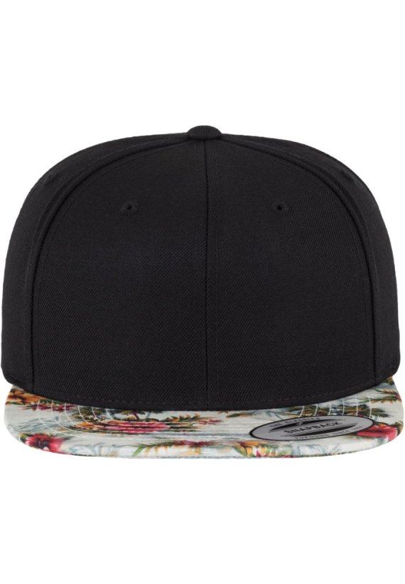 Unisex kšiltovka Urban Classics Floral Snapback - potisk na kšiltu