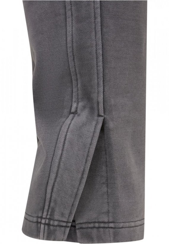 Pánské tepláky Urban Classics Heavy Terry Garment Dye Slit Sweatpants - tmavě šedé