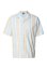 Summer Stripe Resort Shirt black/white XL - wetsand/freezeblue