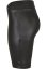 Ladies Synthetic Leather Cycle Shorts - black
