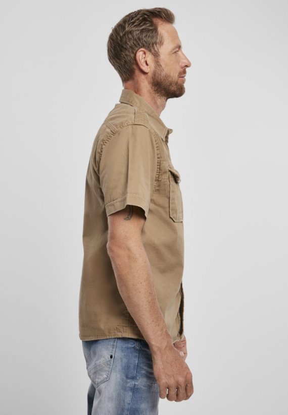 Košile Brandit Vintage Shirt shortsleeve - camel - Velikost: 4XL