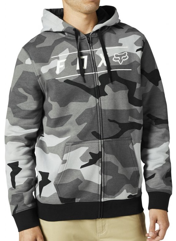 Pánska mikina Fox Pinnacle Camo Zip Fleece black camo