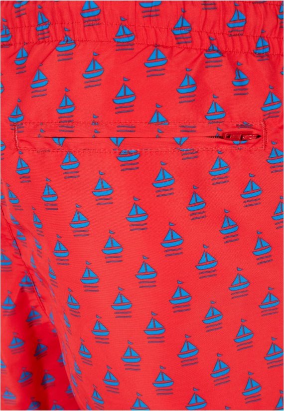 Pánské koupací šortky Urban Classics Pattern Swim Shorts - lil yacht aop
