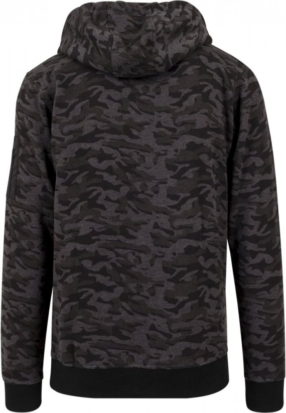 Mikina Urban Classics Sweat Camo Bomber Hoody - dark camouflage