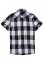 Bielo/čierna pánska košeľa Brandit Checkshirt Halfsleeve