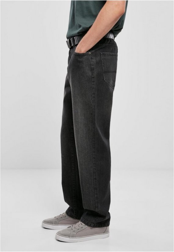 Černé pánské džíny Urban Classics Loose Fit Jeans