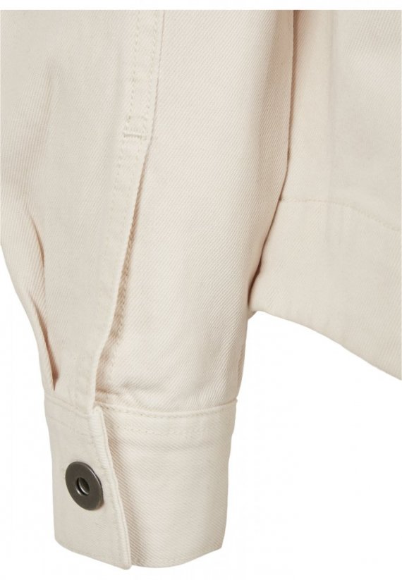 Ladies Oversized Shirt Jacket - whitesand