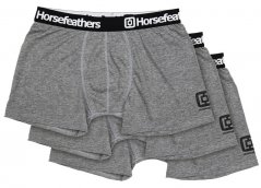 Trenírky Horsefeathers Dynasty 3pack heather anthracite