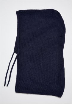 Knitted Wool Mix Balaclava - spaceblue