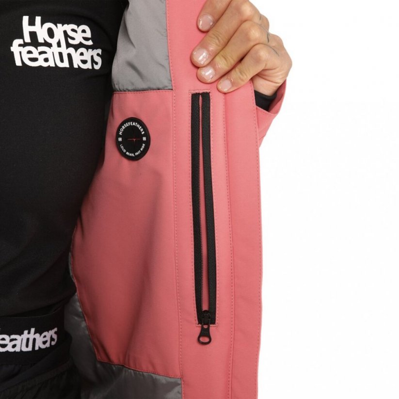 Růžová snowboardová dámská bunda Horsefeathers Arianna
