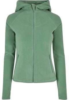 Ladies Polar Fleece Zip Hoody - salvia