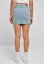 Ladies Organic Stretch Denim Mini Skirt - clearblue bleached