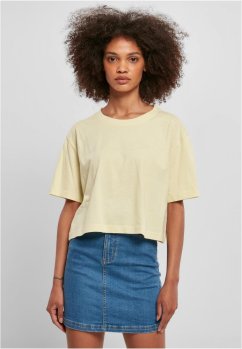 Ladies Short Oversized Tee - softyellow