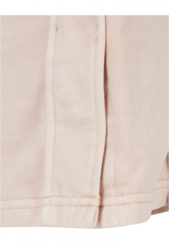 Ladies Heavy Terry Garment Dye Slit Pants - pink