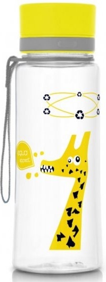 Láhev Equa yellow giraffe 600 ml