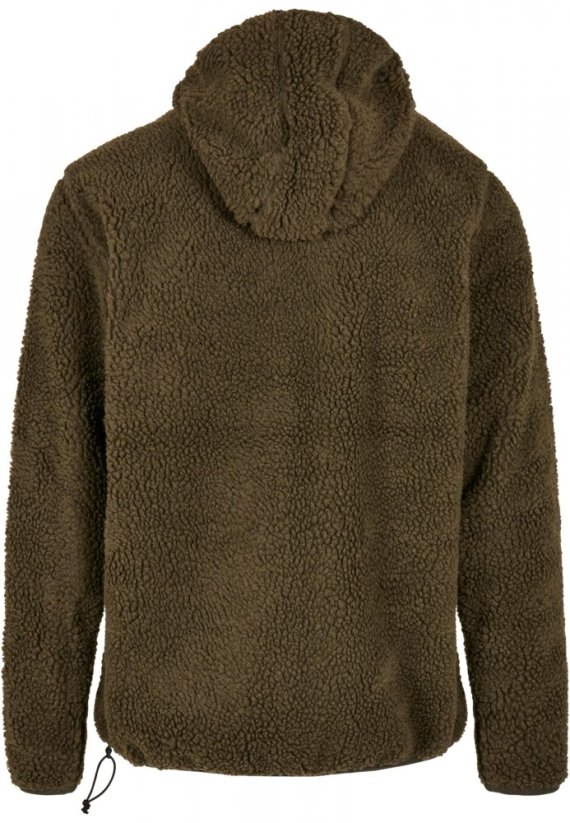 Pánská bunda Brandit Teddyfleece Worker Pullover - olivová