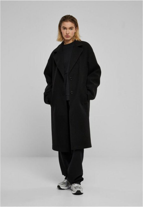 Dámsky kabát Urban Classics Oversized Long - čierny