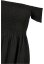 Ladies Smoked Off Shoulder Dress - black