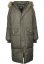 Olivový dámský kabát Urban Classics Ladies Oversize Faux Fur Puffer Coat