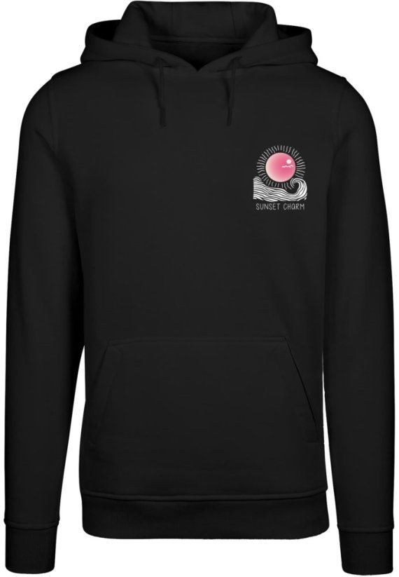 Sunset Charm Fitted Heavy Hoody black XXL
