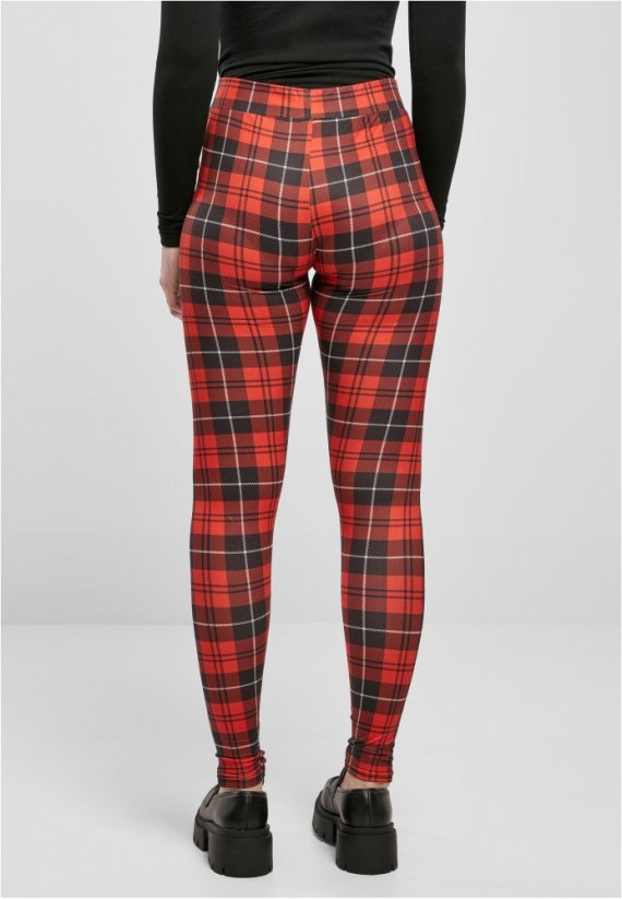 Ladies Soft AOP Leggings - redcheck