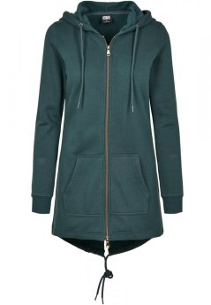 Dámská mikina Urban Classics Ladies Sweat Parka - zelená