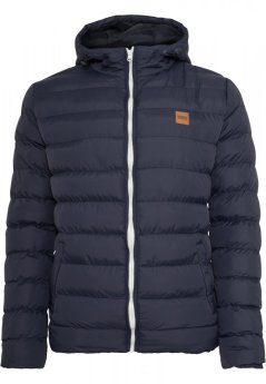 Pánská zimní bunda Urban Classics Basic Bubble Jacket - tmavě modrá