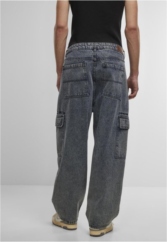 Tapered Heavy Ounce Baggy Cargo Jeans dirty washed 44 - black washed