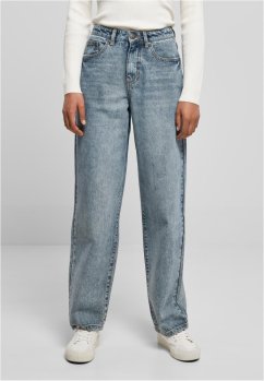 Ladies High Waist 90´S Wide Leg Denim Pants - tinted light blue washed