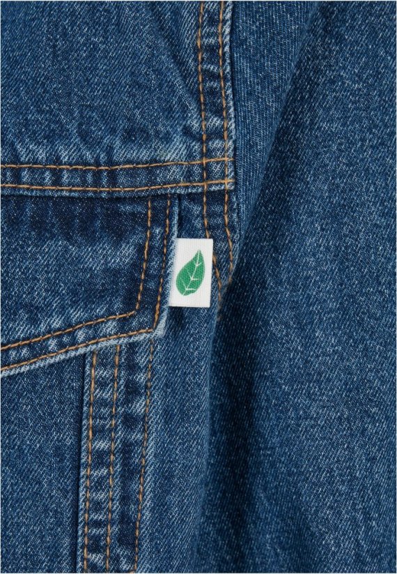 Pánska denim bunda Organic Basic - modrá