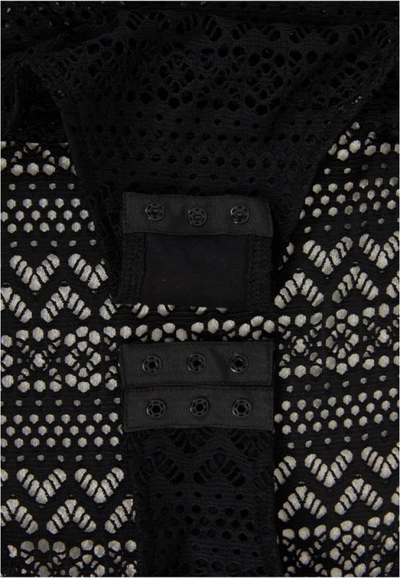 Dámske body Urban Classics Crochet - čierny