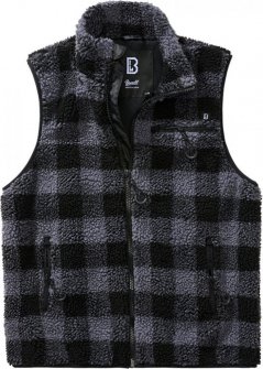 Teddyfleece Vest Men - black/grey