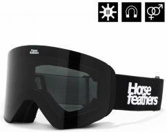 Čierne snowboardové okuliare Horsefeathers Colt
