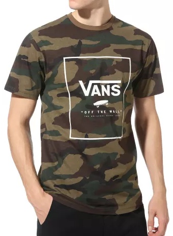 T-Shirt Vans Print Box camo/white
