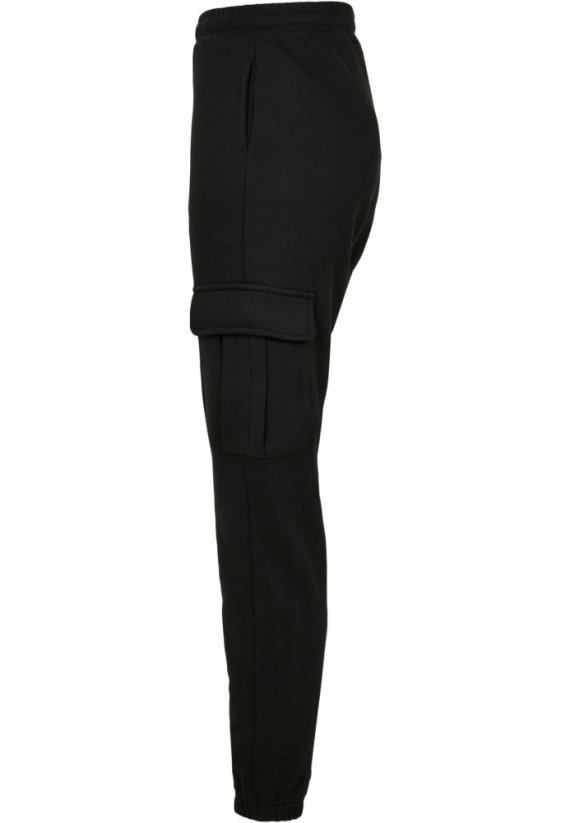 Damskie spodnie dresowe Urban Classics High Talia Cargo Sweat Pants - czarne