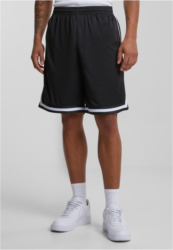 Stripes Mesh Shorts blkredwht XL - blkblkwht