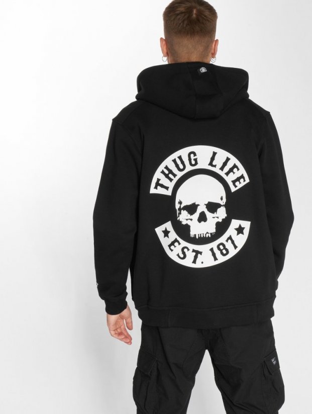 Thug Life / Zip Hoodie B.Skull in black