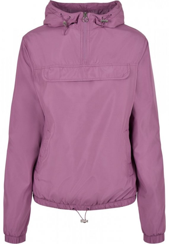 Dámska jarná/jesenná bunda Urban Classics Ladies Basic Pull Over Jacket - fialová